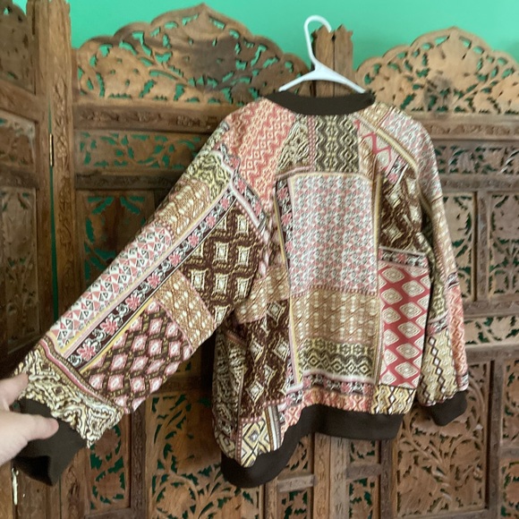 Patchwork print bomber jacket - Picture 8 of 10